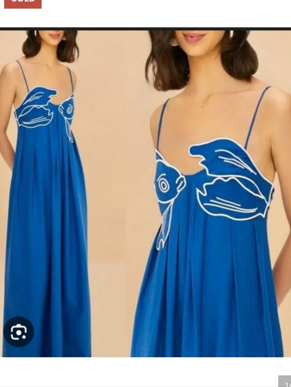Farm Rio Blue Fish Top Maxidress
